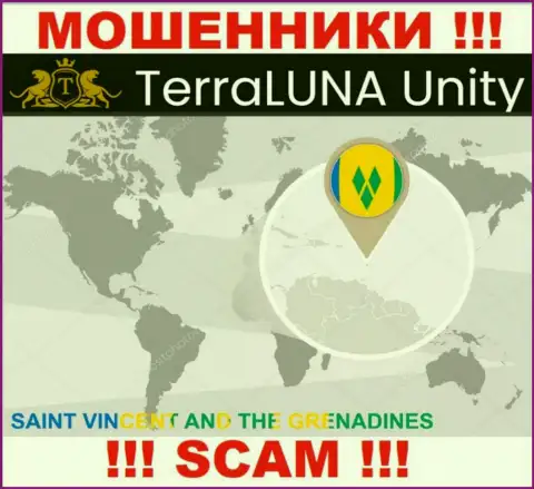 Юридическое место регистрации internet-махинаторов Terra Luna Unity - Saint Vincent and the Grenadines
