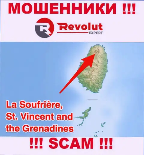 Организация RevolutExpert это internet-мошенники, обосновались на территории St. Vincent and the Grenadines, а это офшор