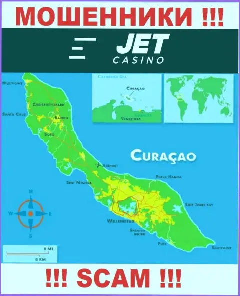 Curaçao это официальное место регистрации организации JetCasino