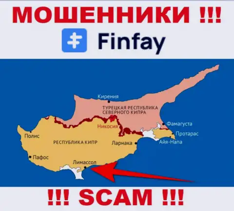 Базируясь в офшоре, на территории Cyprus, ФинФей Ком свободно обманывают своих клиентов
