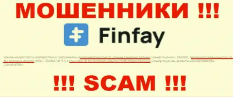 ФинФай - это internet ворюги, незаконные деяния которых курируют такие же мошенники - FSC