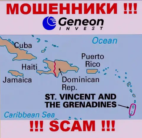 ГенеонИнвест расположились на территории - St. Vincent and the Grenadines, остерегайтесь сотрудничества с ними