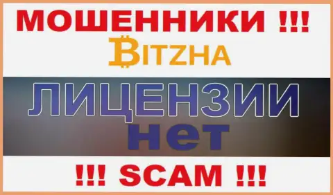 Мошенникам Bitzha24 не выдали разрешение на осуществление их деятельности - сливают денежные активы