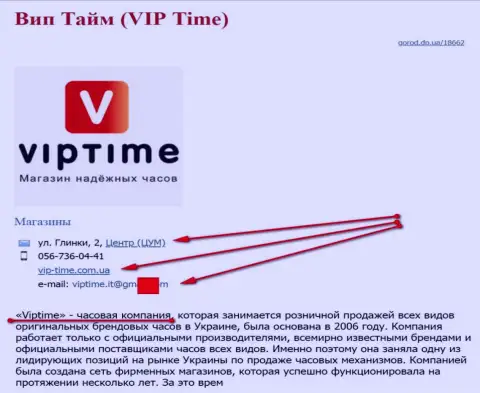 Мошенников представил SEO оптимизатор, который владеет веб-порталом vip-time com ua (продают часы)