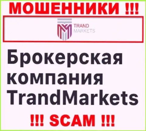 TrandMarkets Com заняты обворовыванием лохов, прокручивая делишки в направлении ФОРЕКС