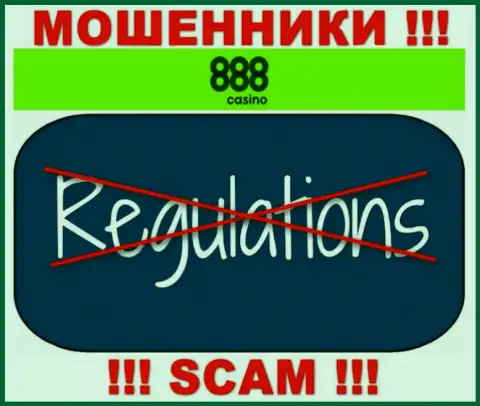 Деятельность 888 Casino НЕЗАКОННА, ни регулятора, ни лицензии на право деятельности нет