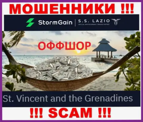 St. Vincent and the Grenadines - здесь, в оффшорной зоне, базируются internet мошенники StormGain