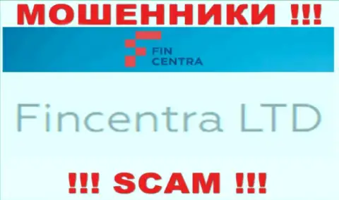 На официальном веб-сайте FinCentra сказано, что этой организацией руководит Fincentra LTD