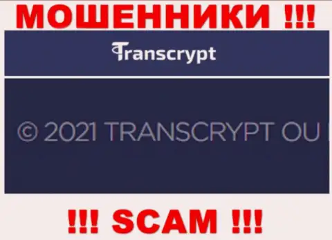 Вы не сможете уберечь собственные вложенные деньги работая совместно с компанией TransCrypt, даже если у них есть юр лицо TRANSCRYPT OÜ