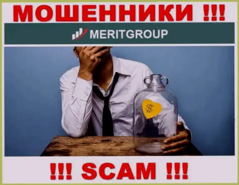 Советуем избегать интернет мошенников MeritGroup - рассказывают про большой заработок, а в результате обманывают
