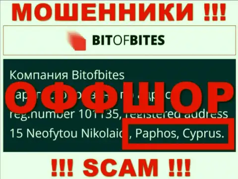 BitOfBites - это internet-жулики, их адрес регистрации на территории Cyprus