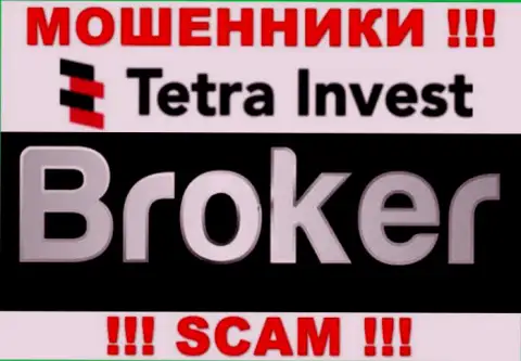Брокер - направление деятельности жуликов Tetra Invest