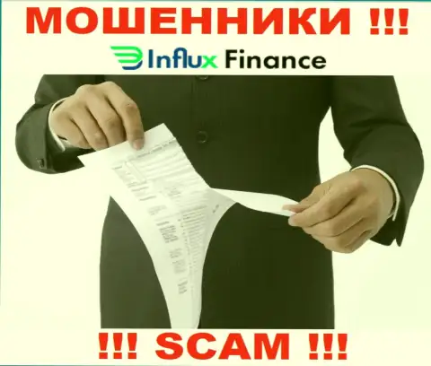 InFluxFinance не смогли получить разрешения на осуществление деятельности - это МОШЕННИКИ