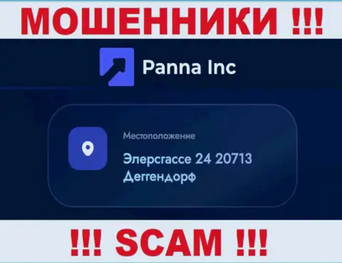 Юридический адрес регистрации компании PannaInc на официальном сайте - липовый !!! ОСТОРОЖНЕЕ !!!