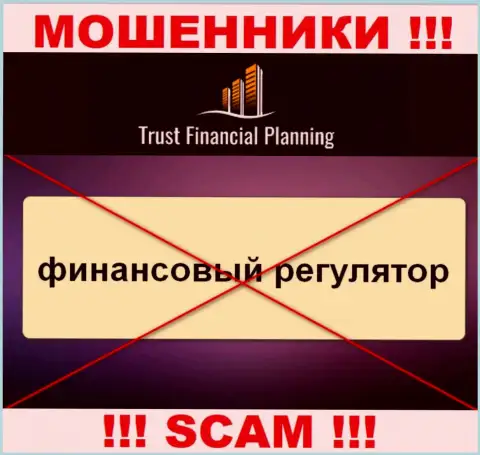 Информацию об регуляторе компании Trust-Financial-Planning не разыскать ни на их онлайн-ресурсе, ни в сети интернет