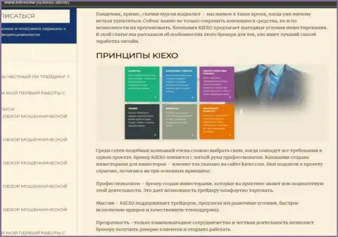 Условия спекулирования дилинговой компании KIEXO описаны в обзорном материале на web-сайте Listreview Ru